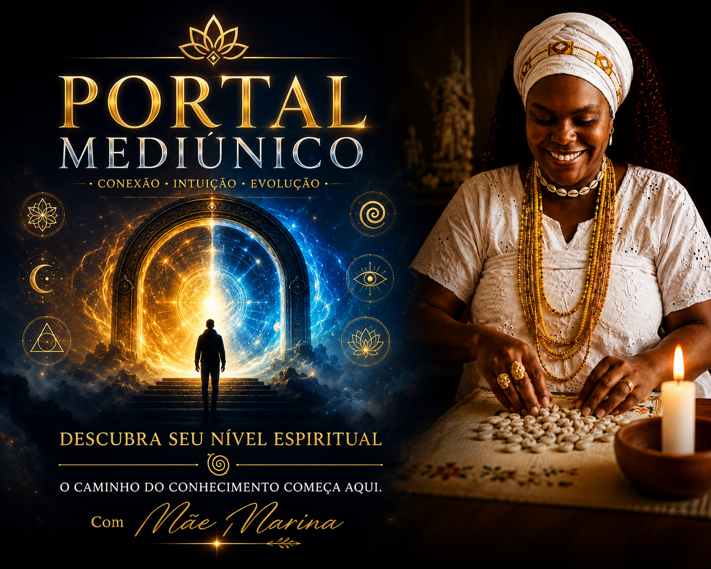 Logo Portal Mediúnico Mãe Marina